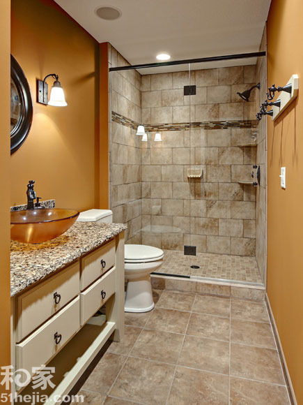 15个卫浴瓷砖设计 巧思鲜活空间