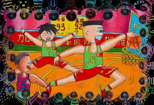 为奥运添色彩 喜迎奥运儿童画展--中国广播网甘