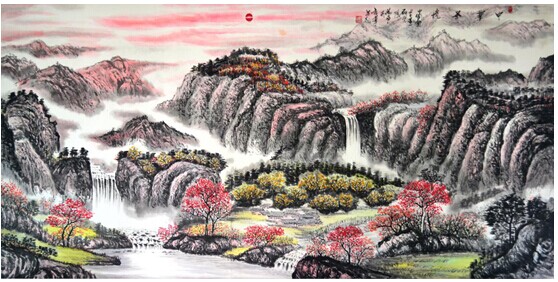 著名国画大师谢飞作品被誉为“现代山水”典范